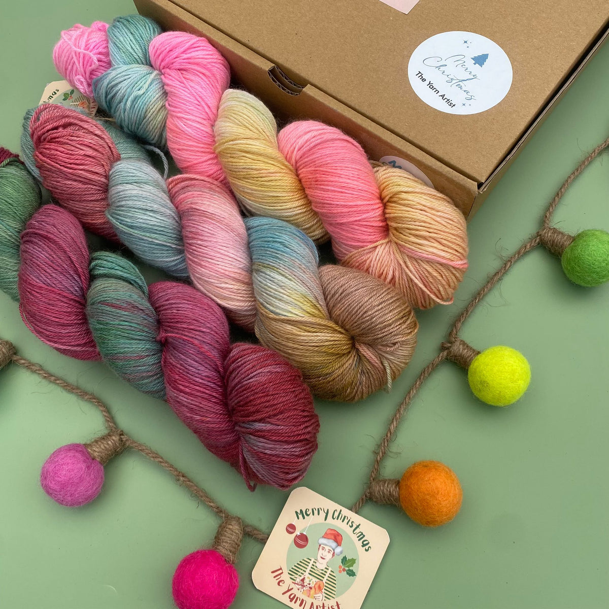 Yarn Box Sets - The Yarn Artist - Hand Dyed Yarn - Independently dyed in the UK suitable for knitting, crochet, weaving and many more craft projects.