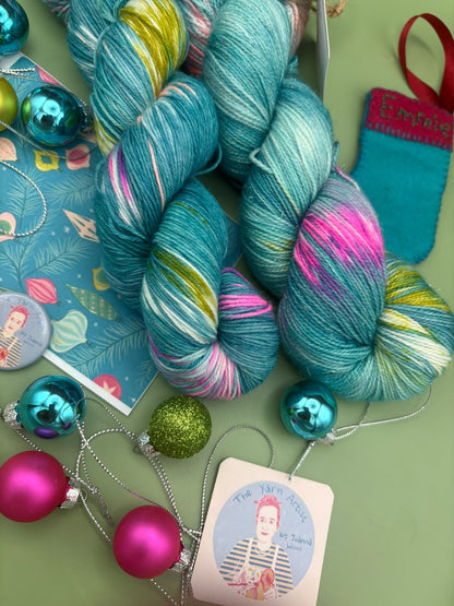 Christmas Collection - Superwash Merino DK, 4 Ply and Sparkle - Ready to ship