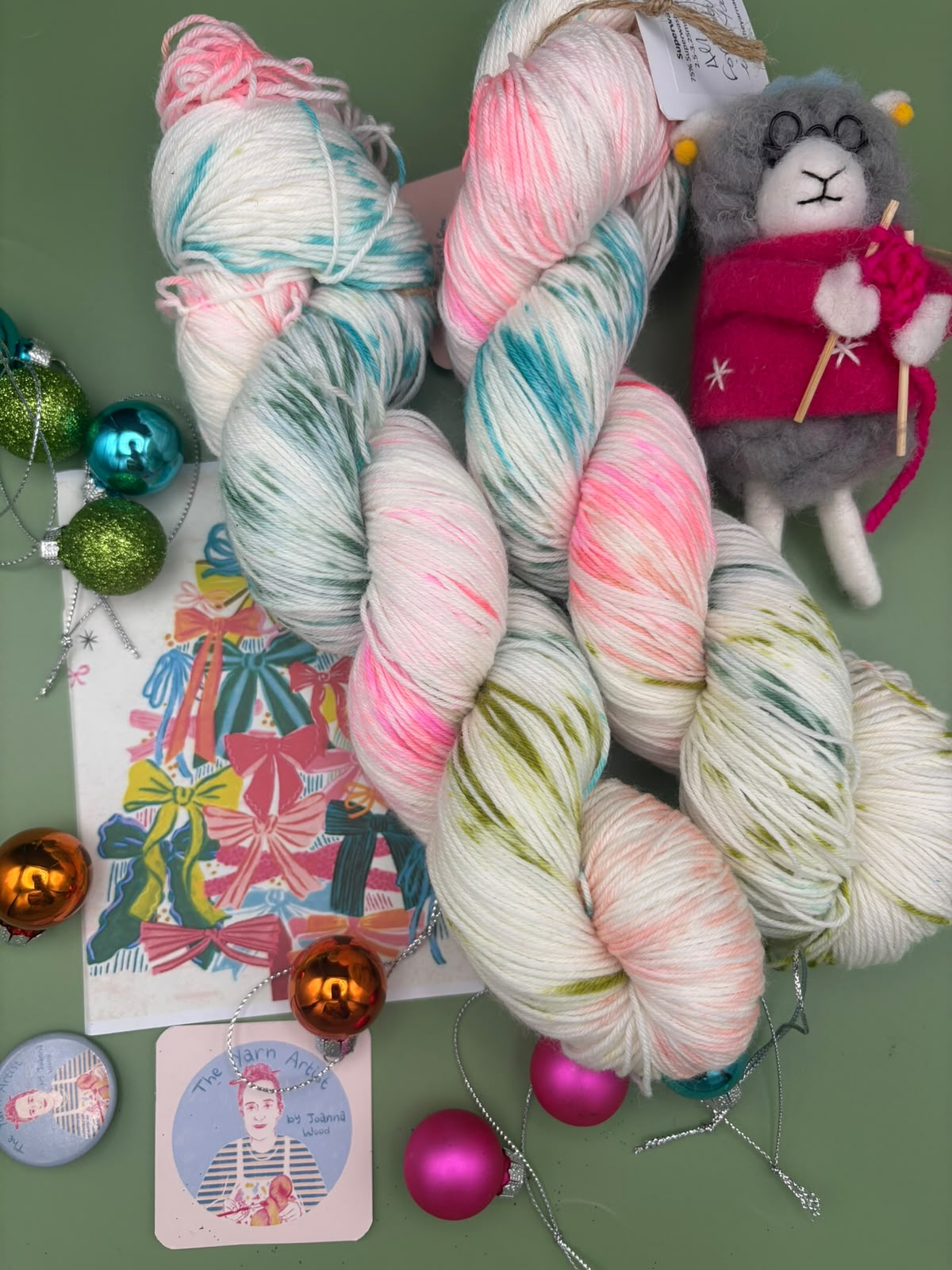 Christmas Collection - Superwash Merino DK, 4 Ply and Sparkle - Ready to ship