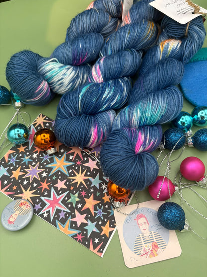 Christmas Collection - Superwash Merino DK, 4 Ply and Sparkle - Ready to ship