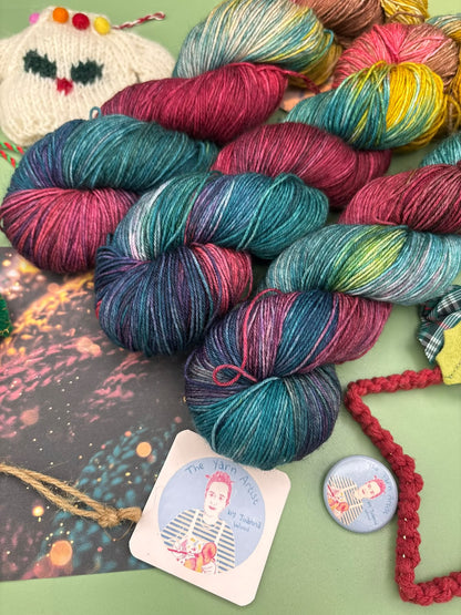 Christmas Collection - Superwash Merino DK, 4 Ply and Sparkle - Ready to ship