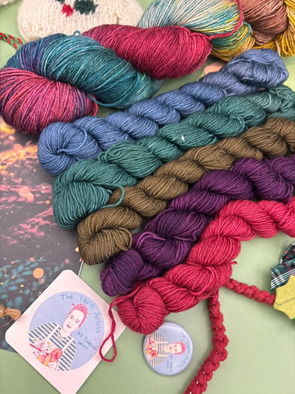 Christmas Collection - Superwash Merino DK, 4 Ply and Sparkle - Ready to ship