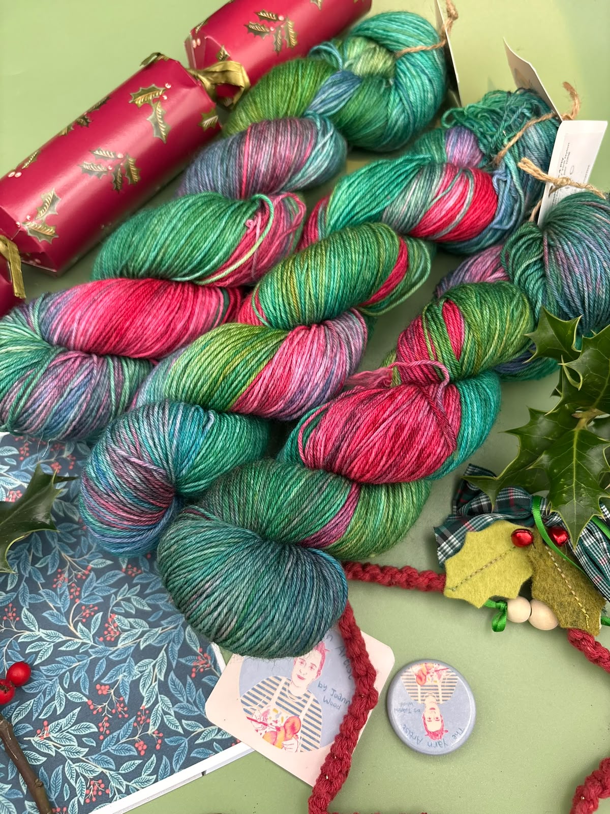 Christmas Collection - Superwash Merino DK, 4 Ply and Sparkle - Ready to ship
