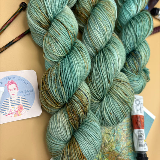 Van Gogh Almond Blossom Collection - Superwash Merino DK and 4 Ply
