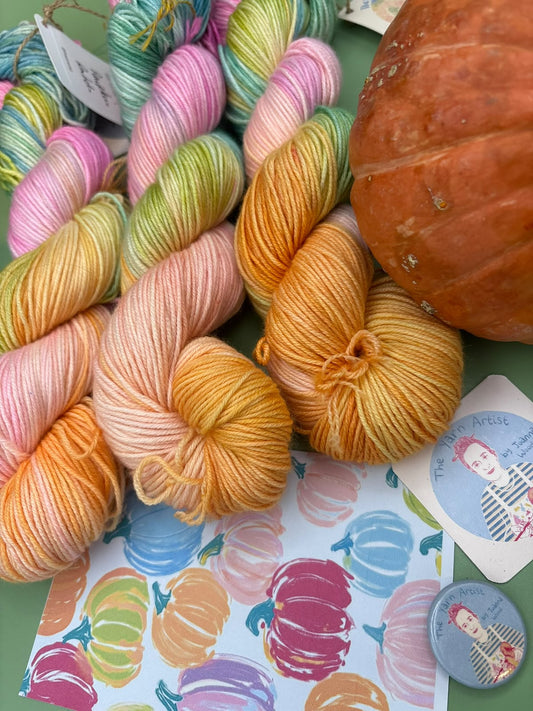 Pumpkin Patch Ready To Ship - 8x20g Skeins + 100g - Various Bases