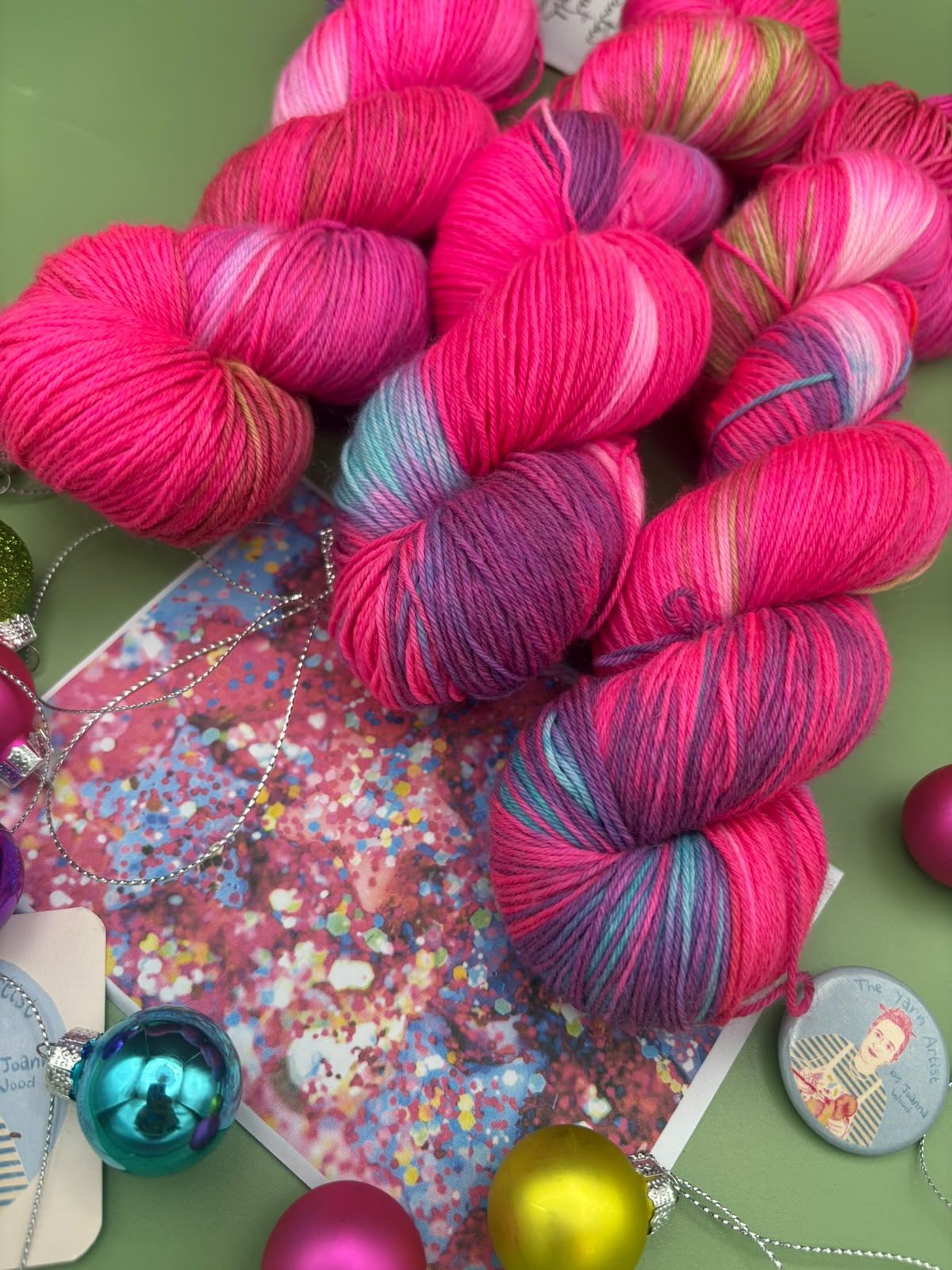 Christmas Collection - Superwash Merino DK, 4 Ply and Sparkle - Ready to ship