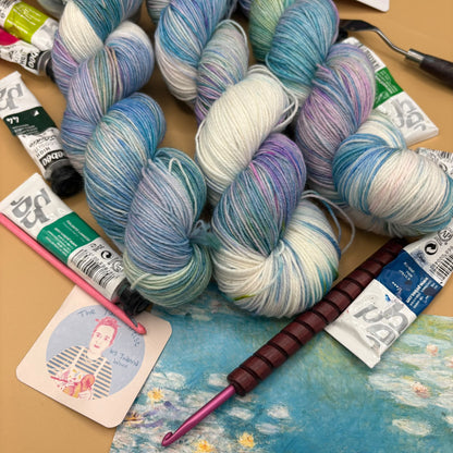 Monet Collection - 100g Skeins- Superwash Merino DK and 4 Ply - Ready to ship