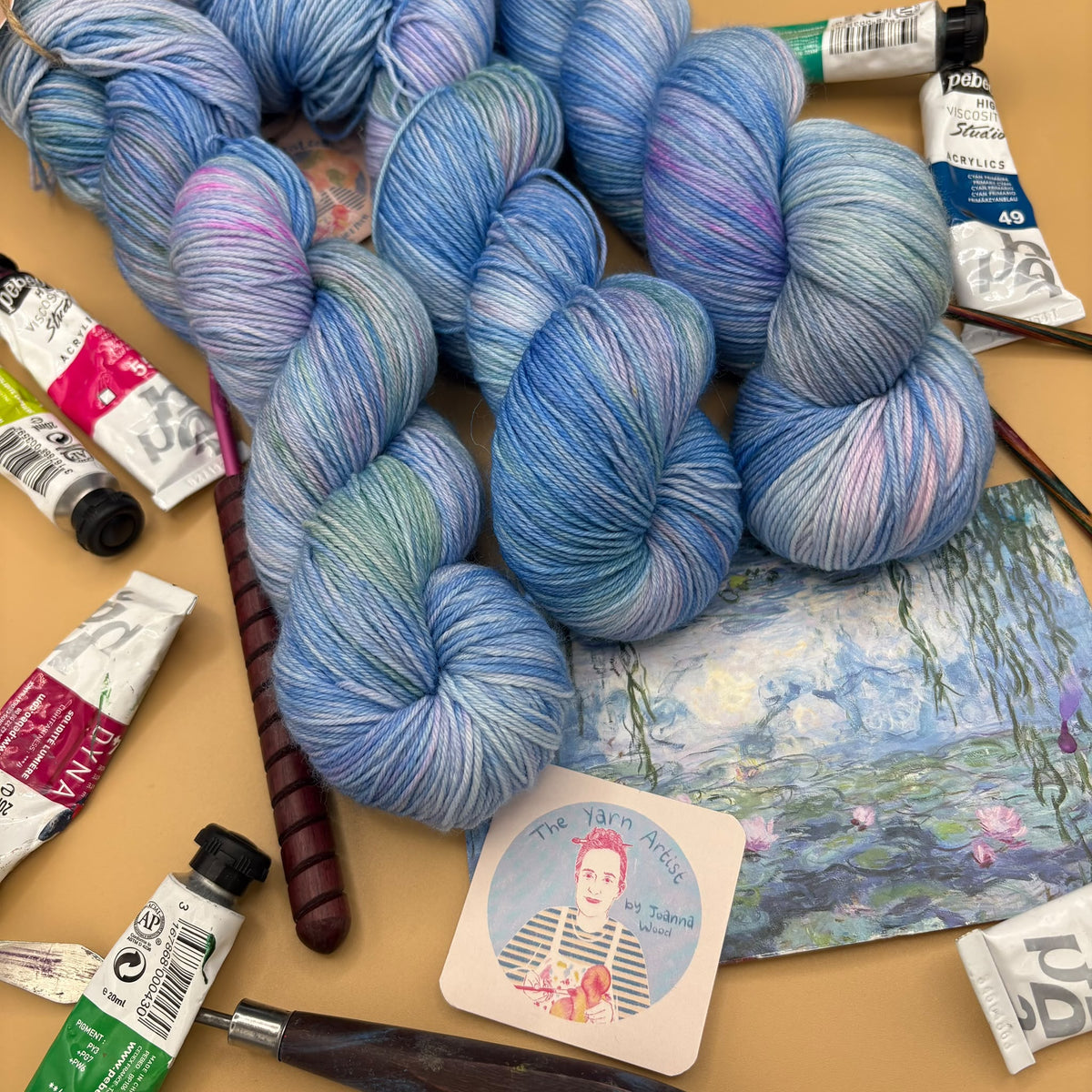 Monet Collection - 100g Skeins- Superwash Merino DK and 4 Ply - Ready to ship