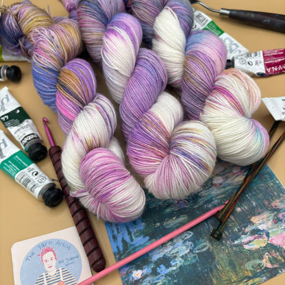 Monet Collection - 100g Skeins- Superwash Merino DK and 4 Ply - Ready to ship