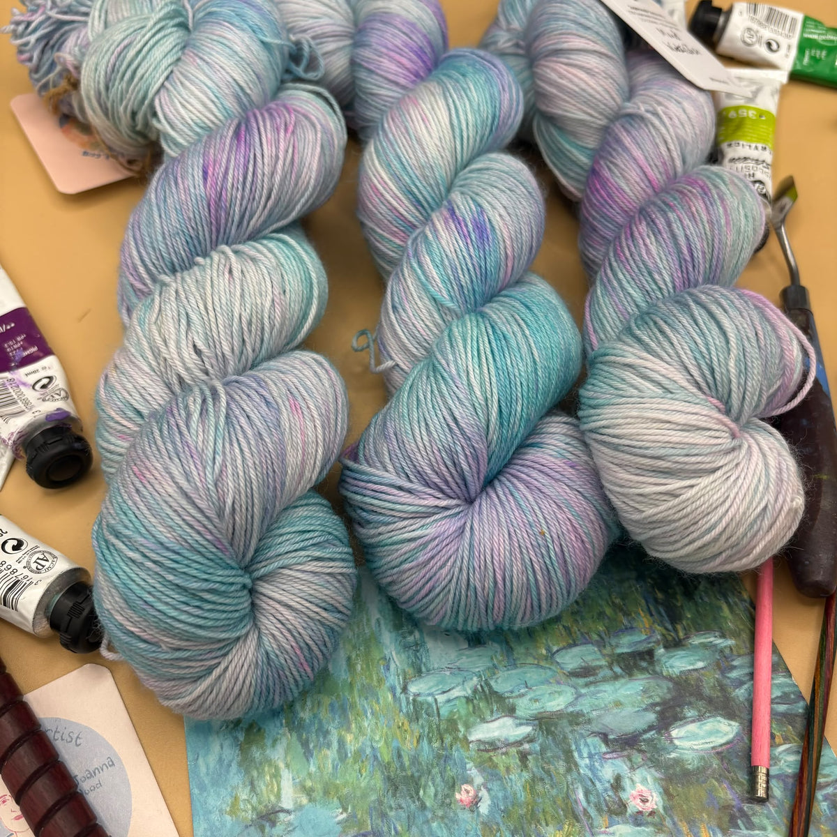 Monet Collection - 100g Skeins- Superwash Merino DK and 4 Ply - Ready to ship