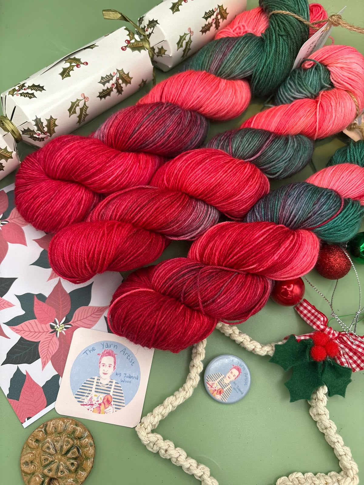 Christmas Collection - Superwash Merino DK, 4 Ply and Sparkle - Ready to ship